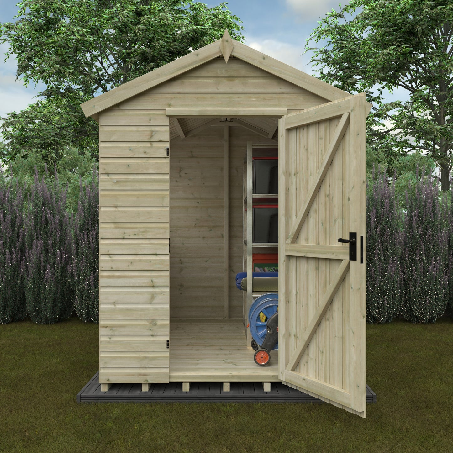 Pressure Treated Apex Shed
