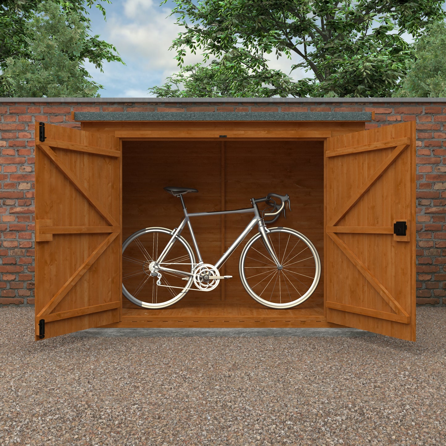 Pent Compact Bike Shed