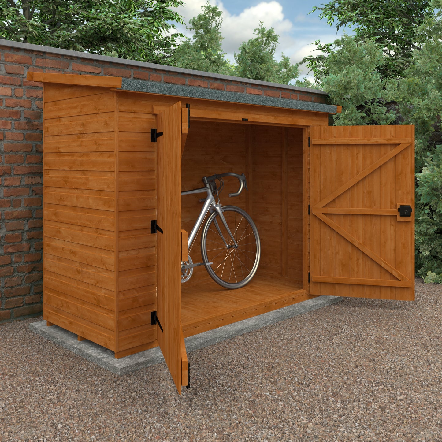 Pent Compact Bike Shed