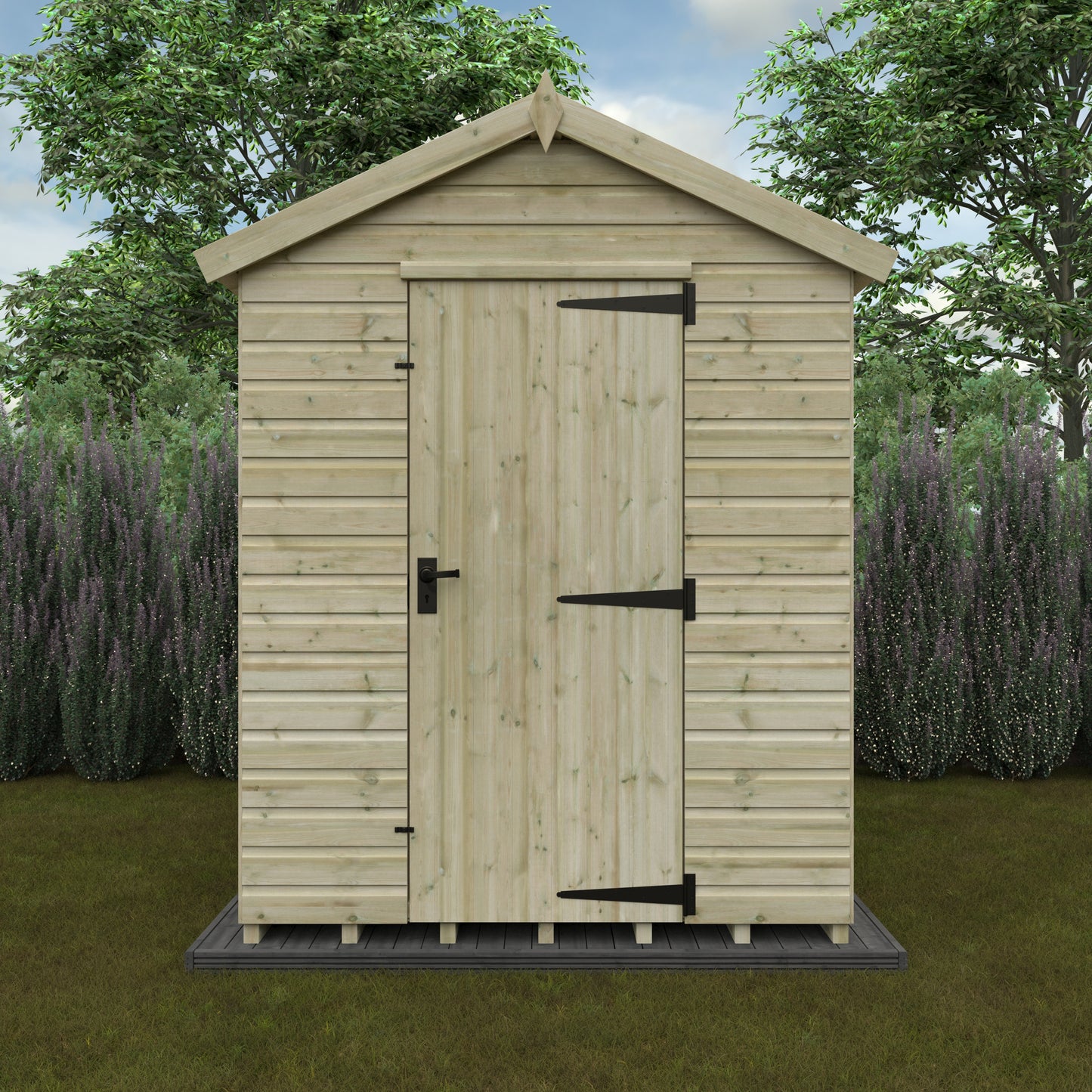 Pressure Treated Apex Shed