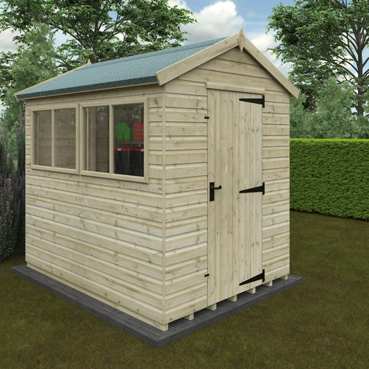 Pressure Treated Apex Shed